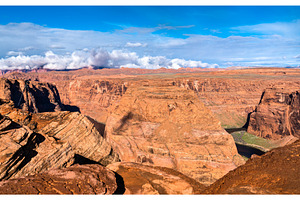 Horseshoe bend of the colorado river featuring horseshoe, bend, and canyon, a Nature Photo by Leonid Andronov