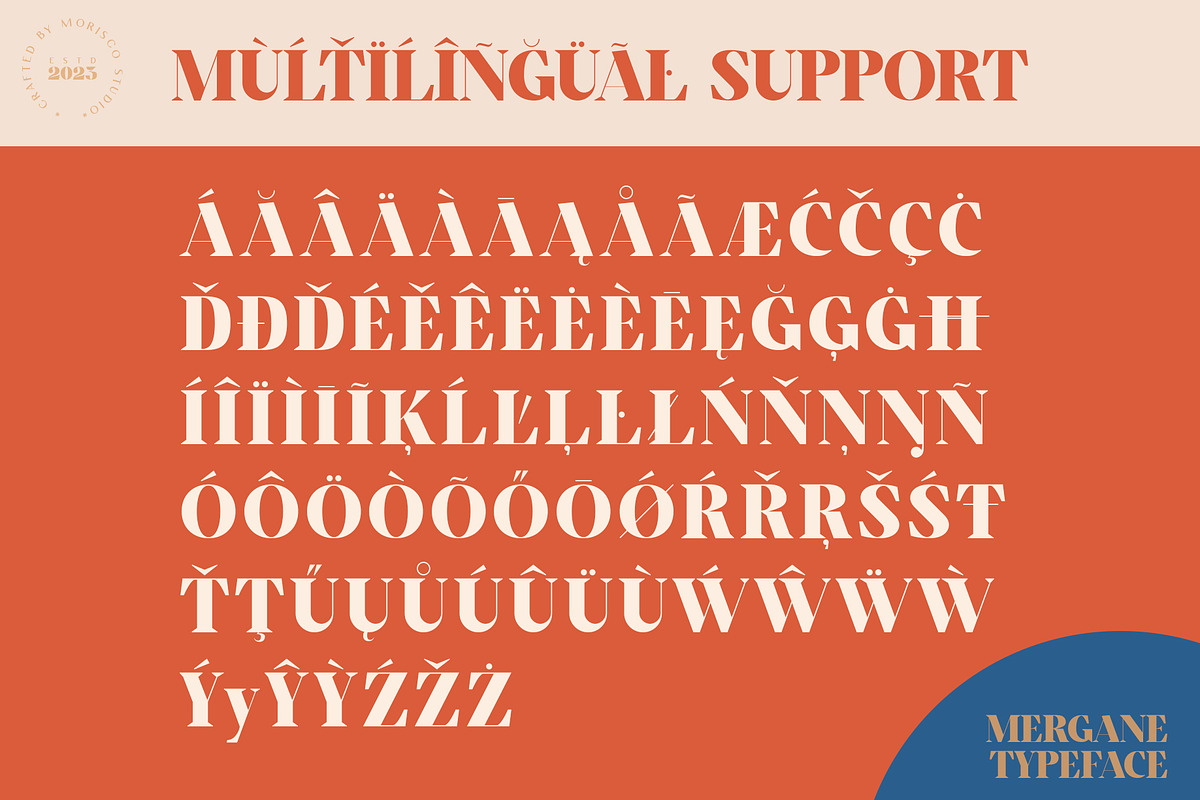 Mergane - Display Typeface, a Serif Font by Morisco (Photo 7 of 7)