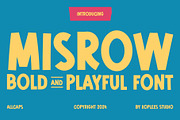 Misrow - Bold Playful Display Font, a Handwritten Font by Koplexs Studio (Thumbnail 1 of 10)