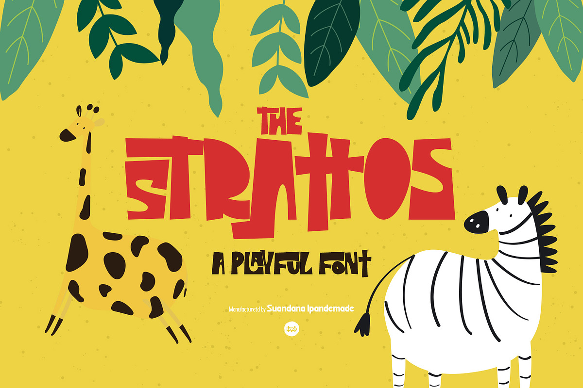 The Strattos - A Playful Font, a Font by madeDeduk (Photo 1 of 14)