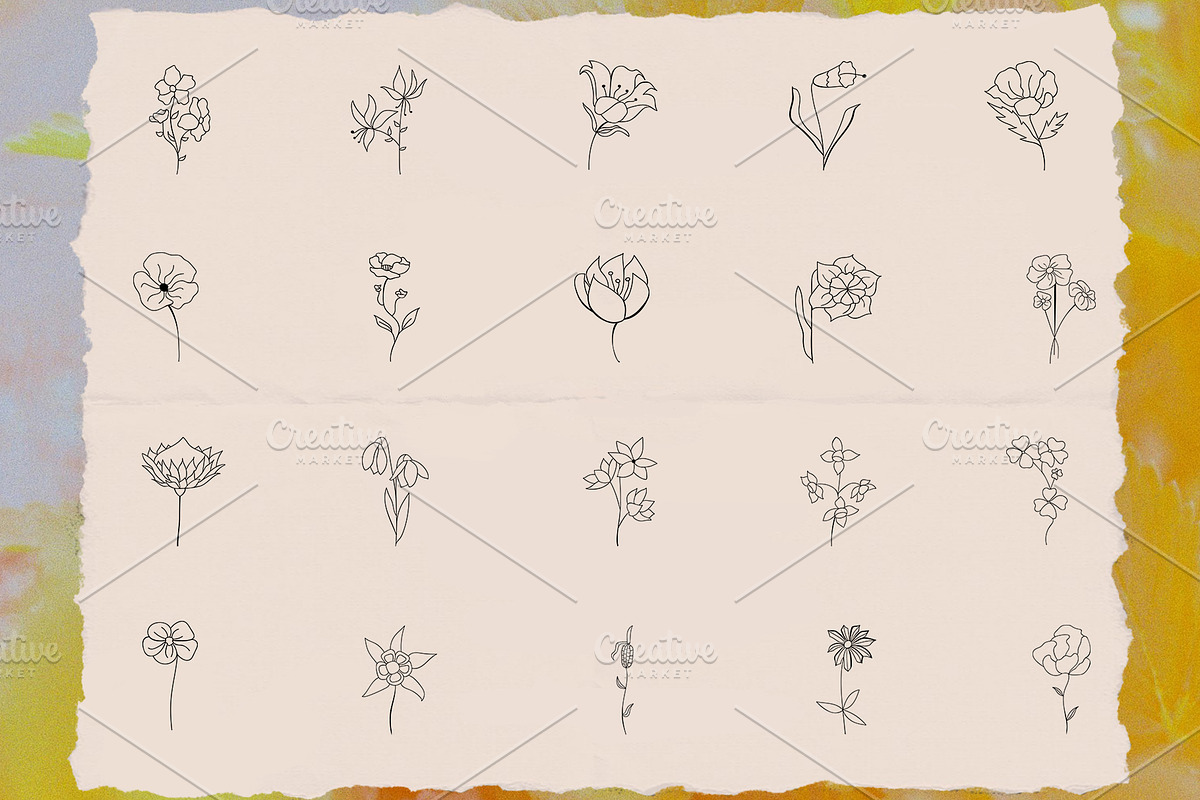 Bundle 105 Vector Botanical Elements, an Illustration by Mariia Kovalchuk (Photo 5 of 6)