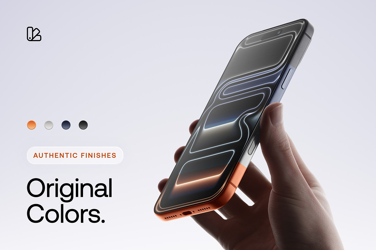 24 iPhone 17 Pro in Hand Mockups, an iPhone Mockup by Asylab (Photo 4 of 107)