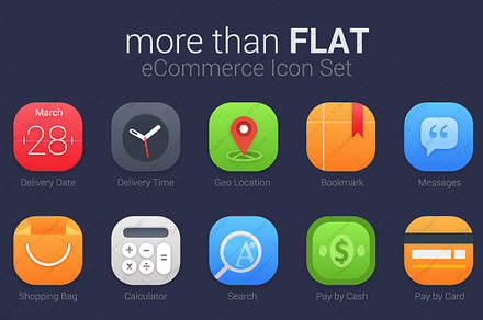 eCommerce Icon Pack (more than FLAT)