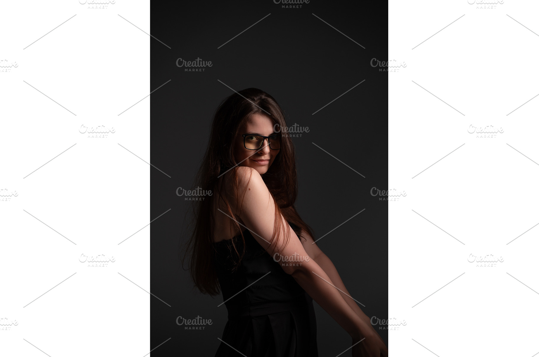 Young woman with long brown hair, a Person Photo by volodymyrshtun13795