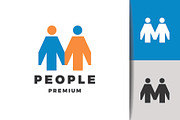 Modern Initial M People Logo, a Branding & Logo Template by mesuka (Thumbnail 2 of 2)