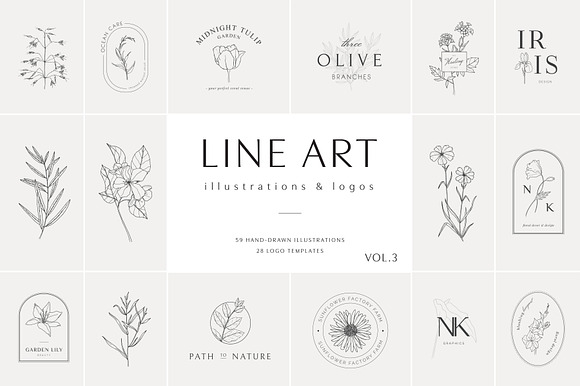 Line art logos Vol. 3 preview 5