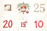 Christmas Countdown Calendar Clipart, an Illustration by CrexoraLab (Thumbnail 4 of 5)