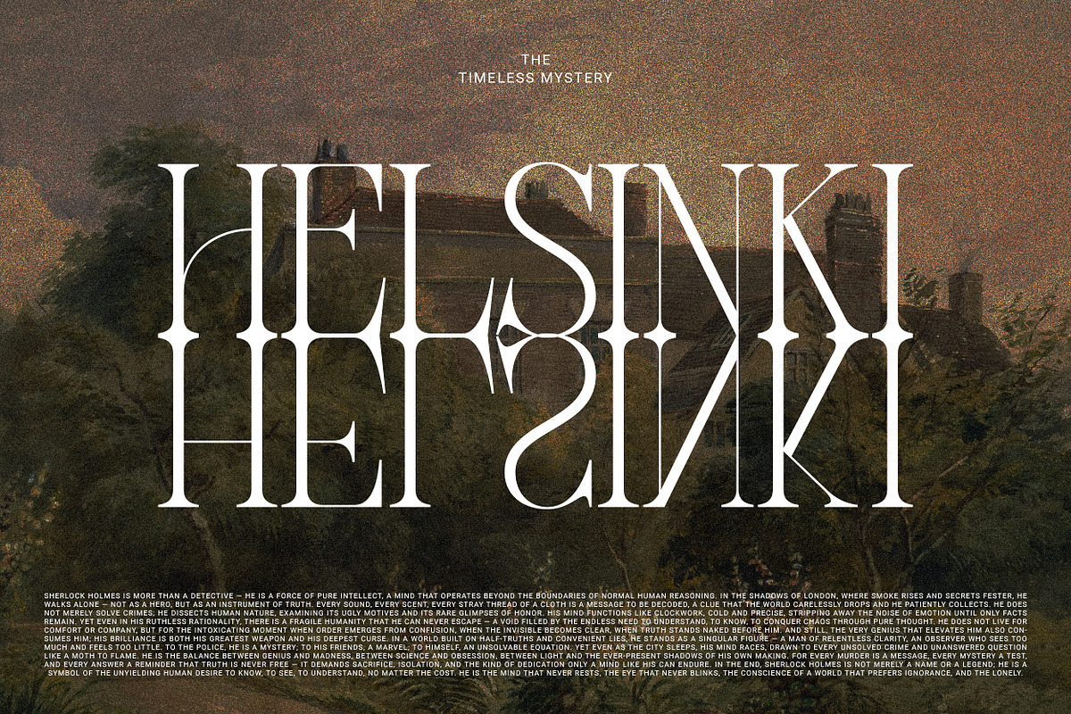 Sherlock – Elegant Classic Serif, a Serif Font by Mahesans Co (Photo 5 of 16)