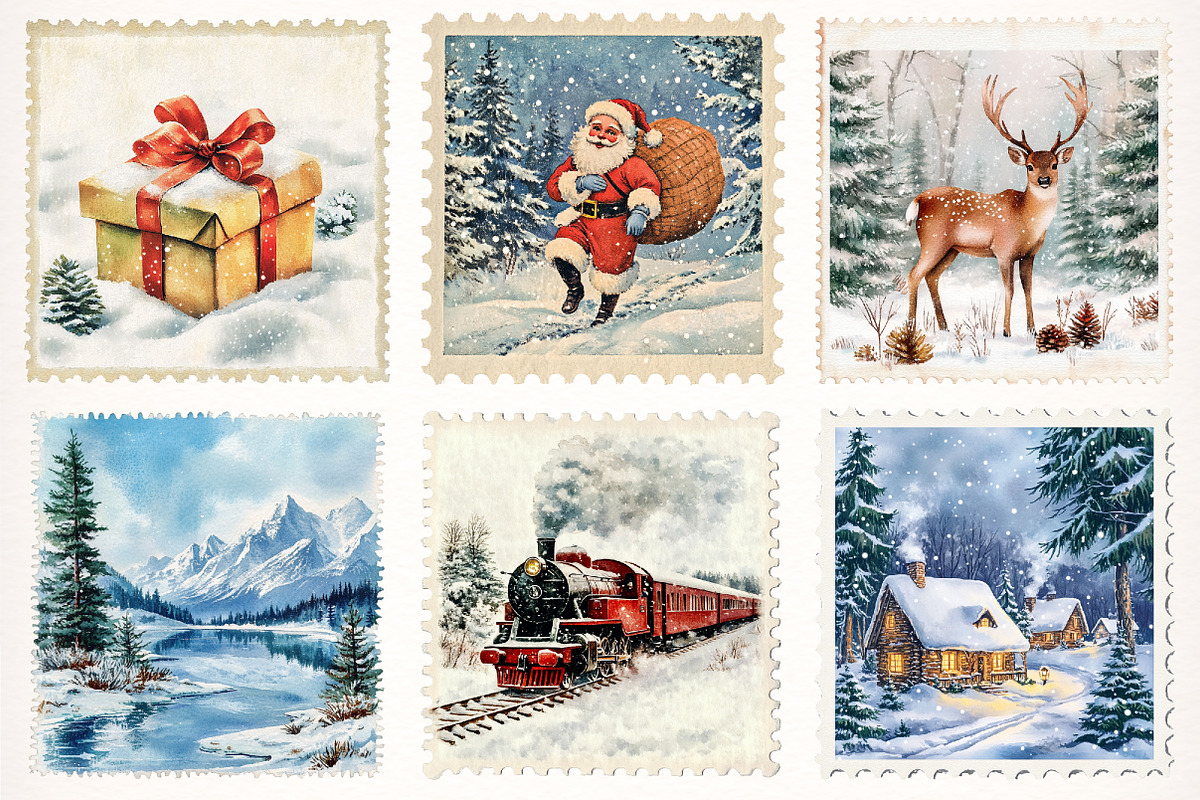 Cozy Winter Stamps Png Clipart, a Transportation Illustration by Digital Artistic99 (Photo 3 of 10)