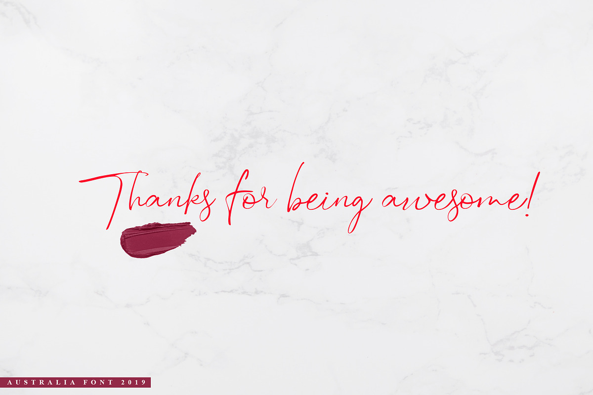 Australia Script Font, a Script Font by Ryn Pojas (Photo 9 of 9)