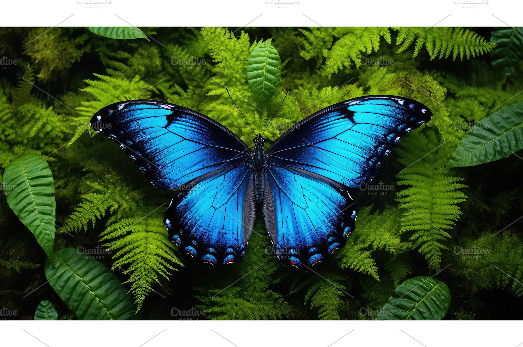 nature blue monarch butterfly ai, an Animal Photo by pikepicture
