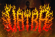 ARZON FIRE – Death Metal Fire Font, a Blackletter Font by Fonday Studio (Thumbnail 3 of 9)