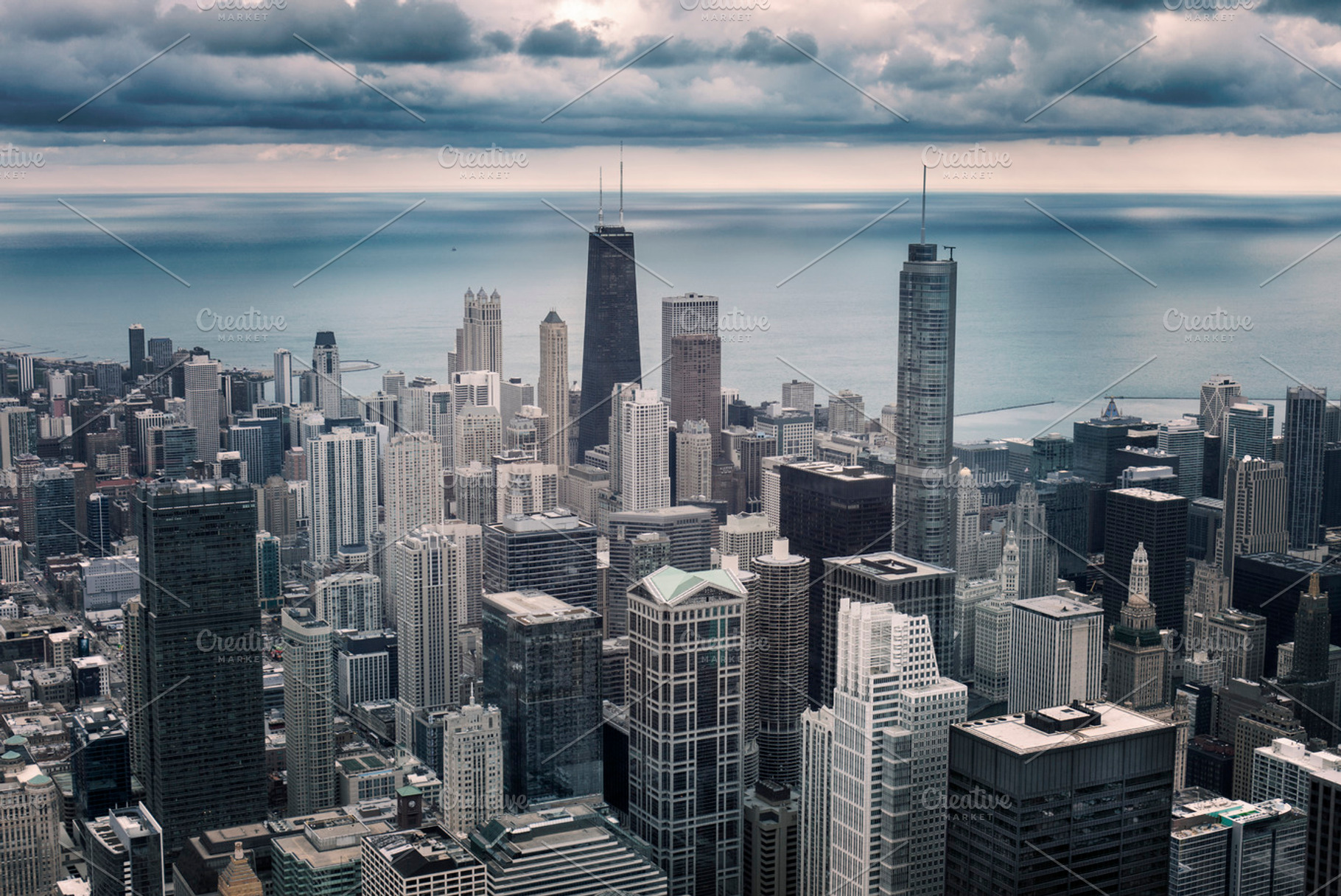 Chicago cityscape view, an Architecture Photo by Designifty
