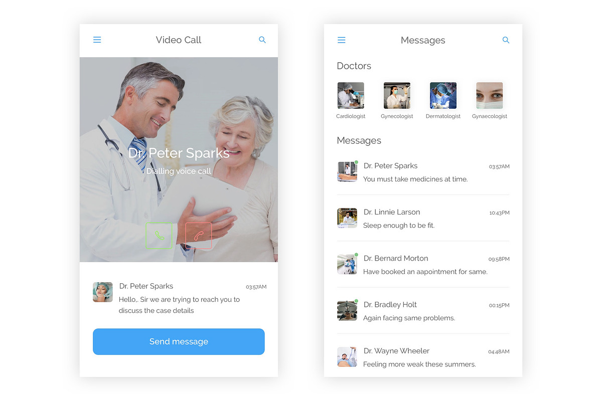 Hospital: Health & Medical Figma App, an UI Kit Template by themelove