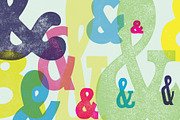 12 Distressed Vector Ampersands, a Texture Illustration by Quiver Supply Co. (Thumbnail 2 of 4)