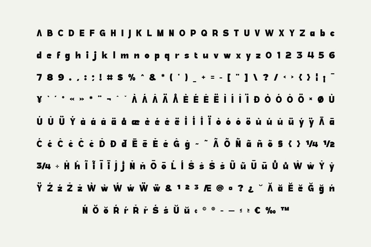 True Ethic – Unique Creative Font, a Sans Serif Font by Artiveko (Photo 2 of 8)