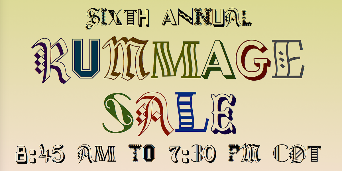 Rummage Sale, a Font by Ingrimayne Type (Photo 7 of 7)