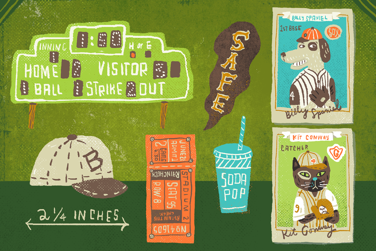 Batter Up, a Sport Illustration by Stephanie K. Birdsong (Photo 4 of 4)