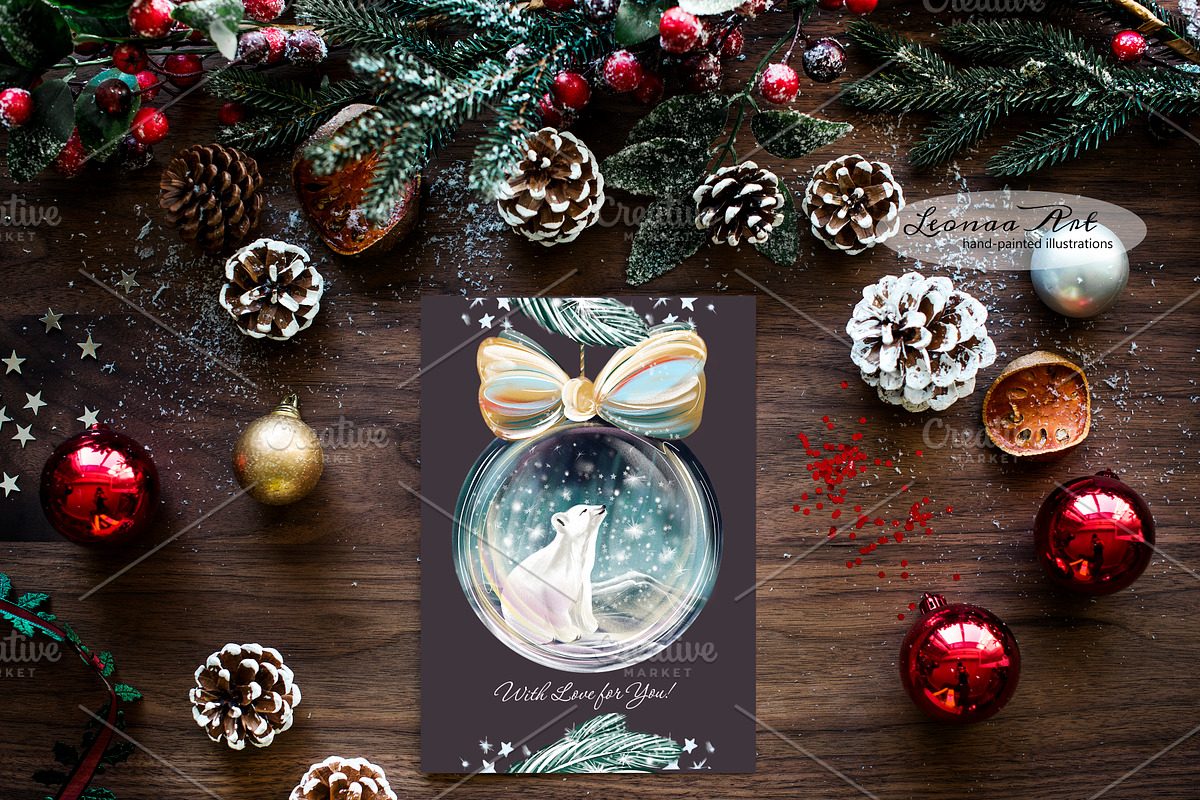 Wonderful Christmas Clipart Set, a Seasonal Illustration by Leonaa art (Photo 10 of 11)