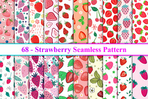 Strawberry Seamless Pattern, a Pattern Graphic by Digital Studio
