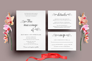 Wedding Invitation Set - IV