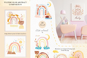 Watercolor rainbow abstract cute, an Illustration by AnnaTkachi (Thumbnail 4 of 8)