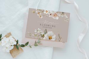 Watercolor Wedding Flowers Collectio