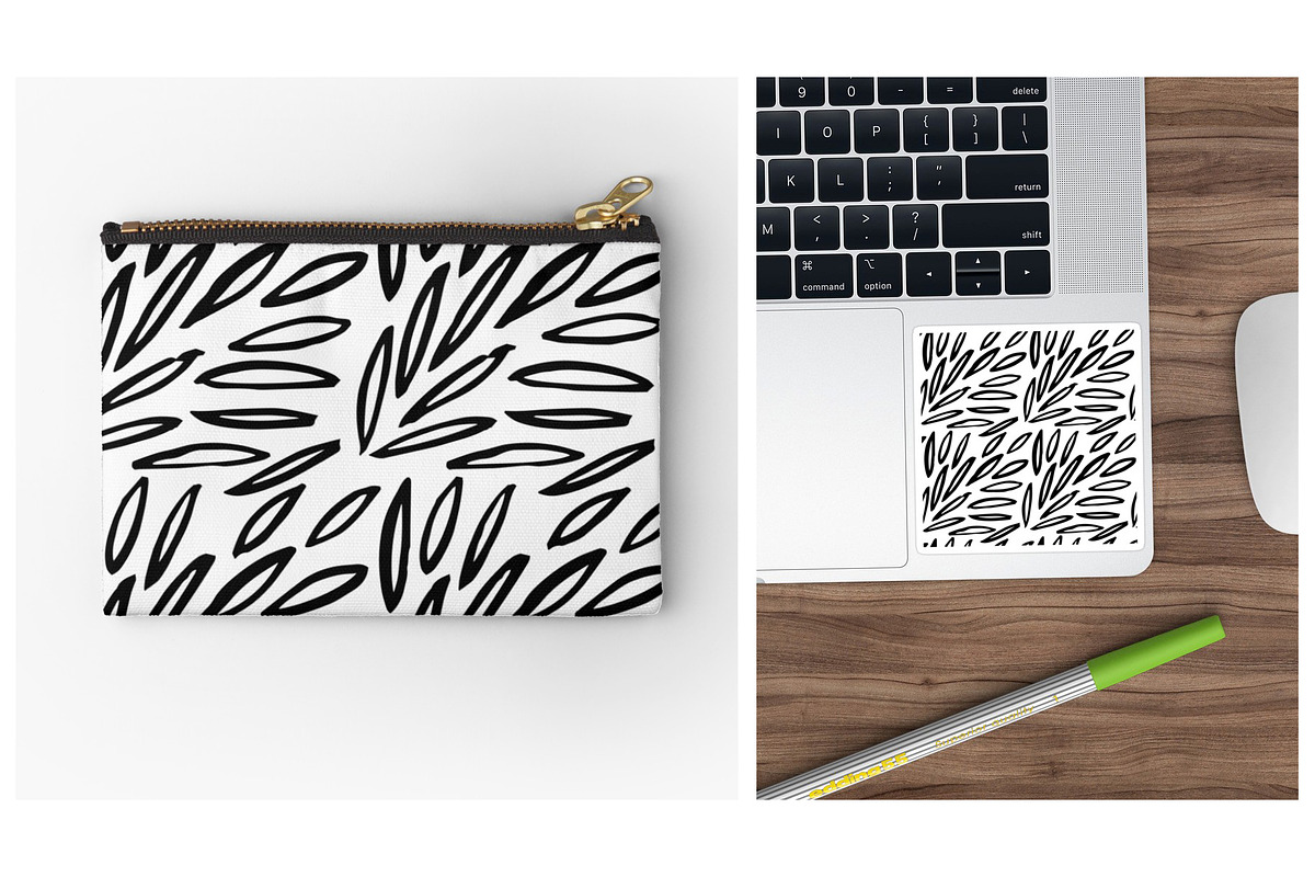 24 doodle ink seamless patterns, a Pattern Graphic by pixelwerk (Photo 3 of 3)