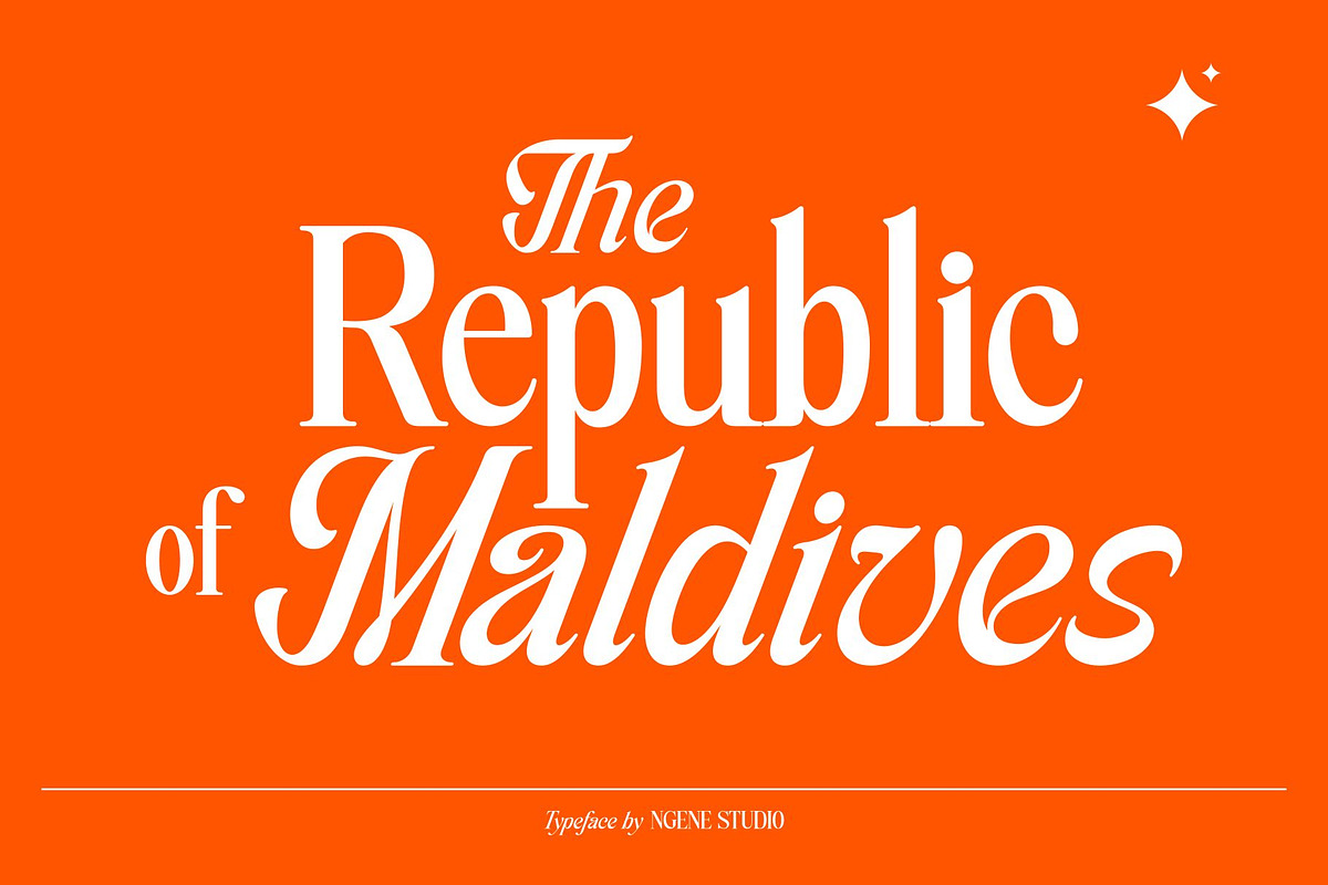 Maldives Typeface, a Serif Font by ngene (Photo 1 of 12)
