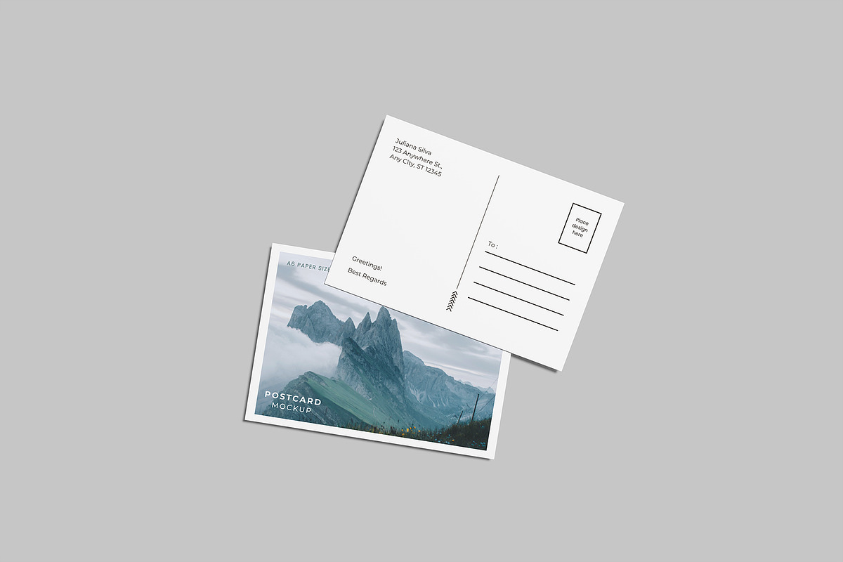 High Quality Post Card Mockup, a Print Template by lamorastudio (Photo 8 of 11)