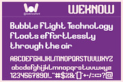 Bubble FLight font, a Sans Serif Font by weknow (Thumbnail 3 of 8)