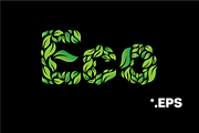 Eco letter set, a Decorative Illustration by airunreal (Thumbnail 1 of 33)