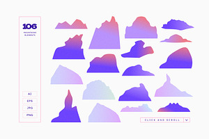 Gradient Mountains - Poster Builder