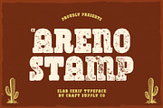 CS Areno Stamp, a Slab Serif Font by Craft Supply Co. (Thumbnail 1 of 8)