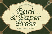 Bark & Paper Press - Heritage, a Serif Font by Setara Langit CreativeStd (Thumbnail 1 of 12)