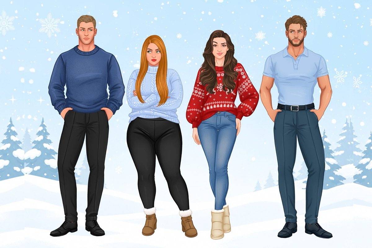 Christmas Character Creator, a Person Illustration by Elenbushe (Photo 17 of 20)