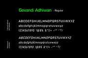 Govandi Adhiwan Sans Serif Family, a Sans Serif Font by UICreative (Thumbnail 8 of 12)