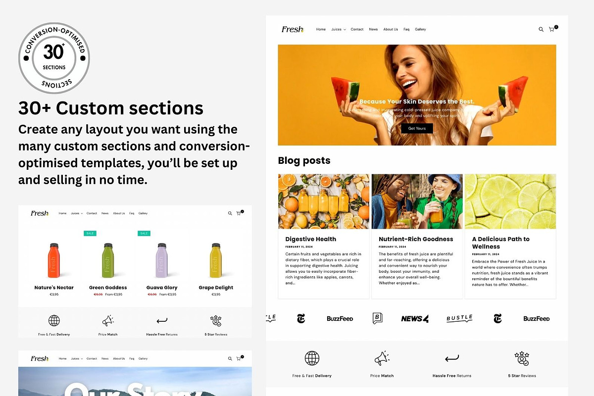 Fresh Shopify 2.0 Theme, a Shopify Template by Lumin Lab (Photo 5 of 10)