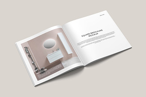 Square Brochure Catalog Mockup