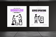 Work and Services Icon Set Bundle, a Solid Icon by Prosymbols (Thumbnail 3 of 9)