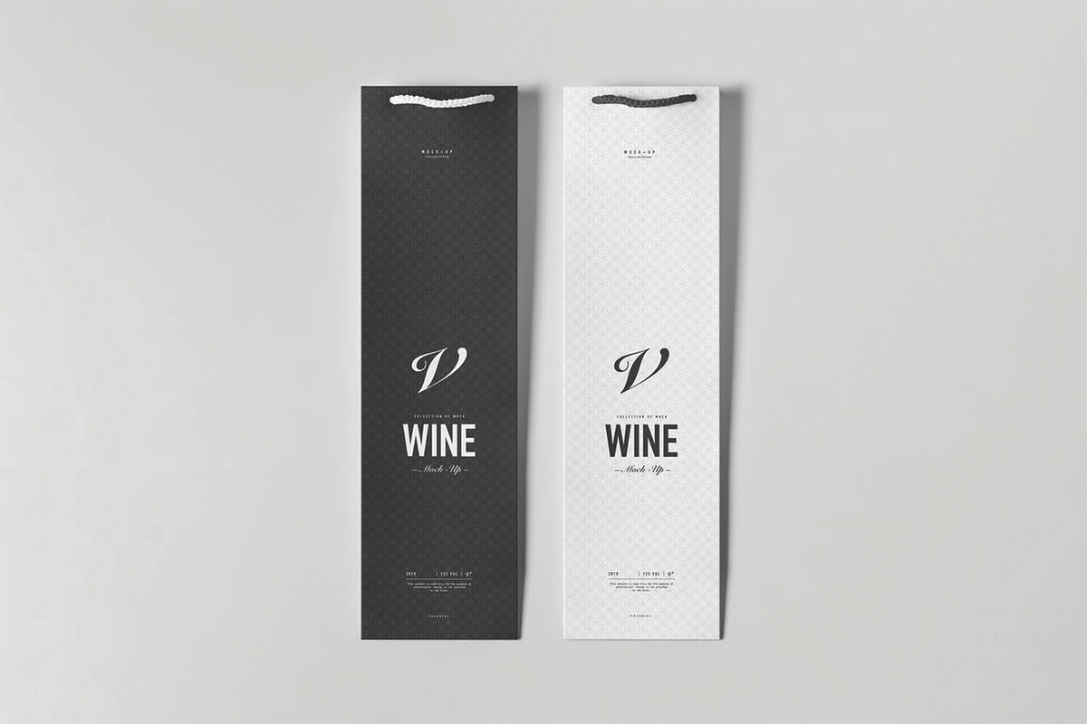 Wine Bottle Bag Mockup, a Packaging Mockup by DesignRushMarket (Photo 1 of 2)