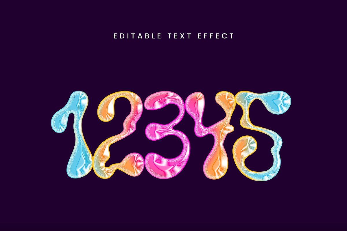 Glossy Bubble Liquid Text Effect preview 2