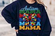 Faux Yarn Autism Awareness PNG, an Illustration by CreationArt (Thumbnail 3 of 8)