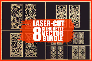 Ornamental Laser Cut Silhouettes, an Illustration by BIPLOB EXPERT