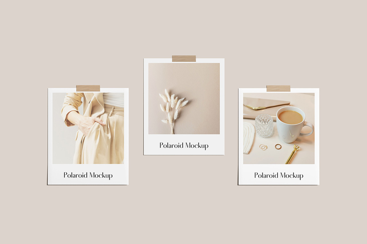 Polaroid Photo Mockups, a Print Template by Difa Design (Photo 2 of 5)