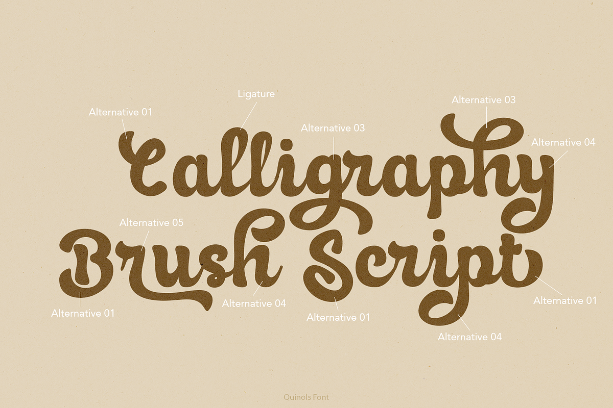 Quinols Retro Script, a Script Font by madeDeduk (Photo 2 of 10)