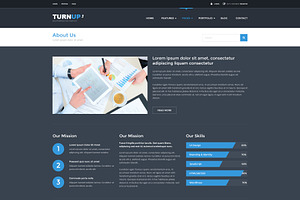 TurnUp - PSD Template