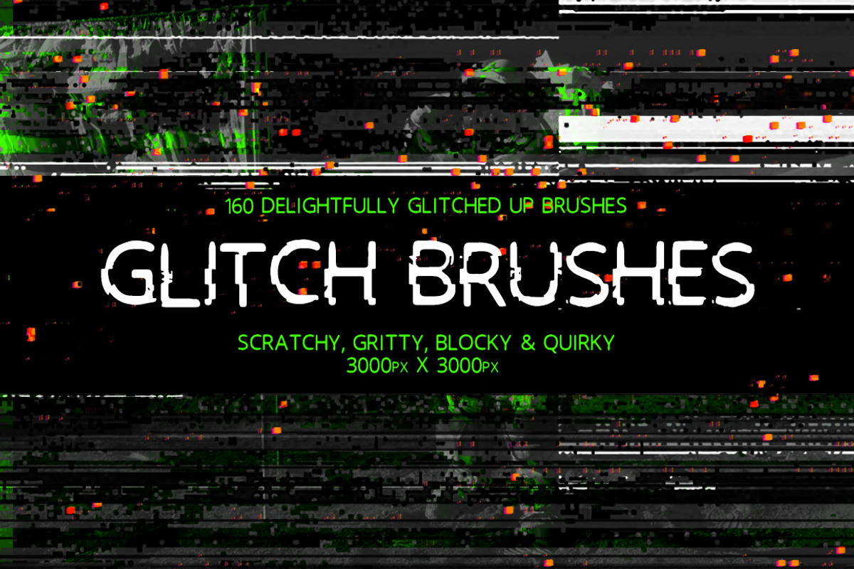 Glitch Brushes, a Brush Add-On by Big Blond Bear (Photo 1 of 3)