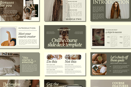 Canva Health Coach Slide Deck, a Presentation Template by The Template Shop