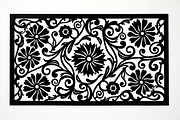 Elegant Laser Cut Floral Frames, an Illustration by abu67222 (Thumbnail 4 of 7)